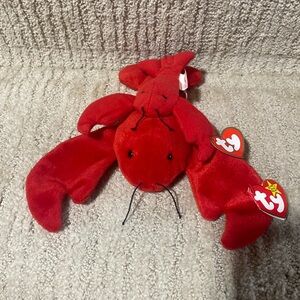 Ty Beanie Baby Pinchers style 4026 & Teenie Beanie Baby Pinchers. Red lobsters.